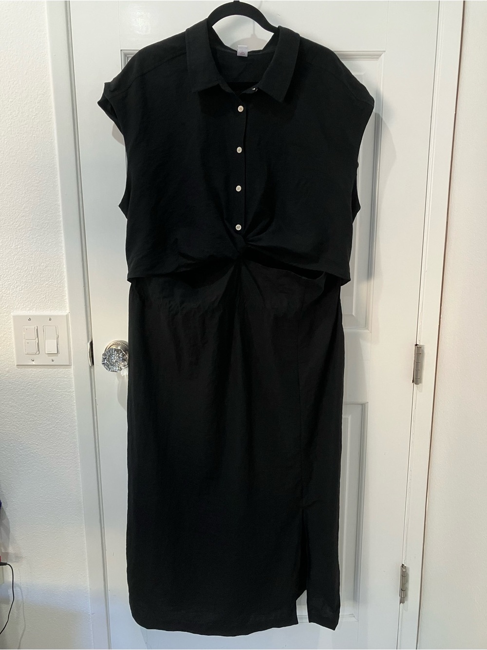 Old Navy Twist Front Midi Shirt Dress, XXL - Picture 6 of 9
